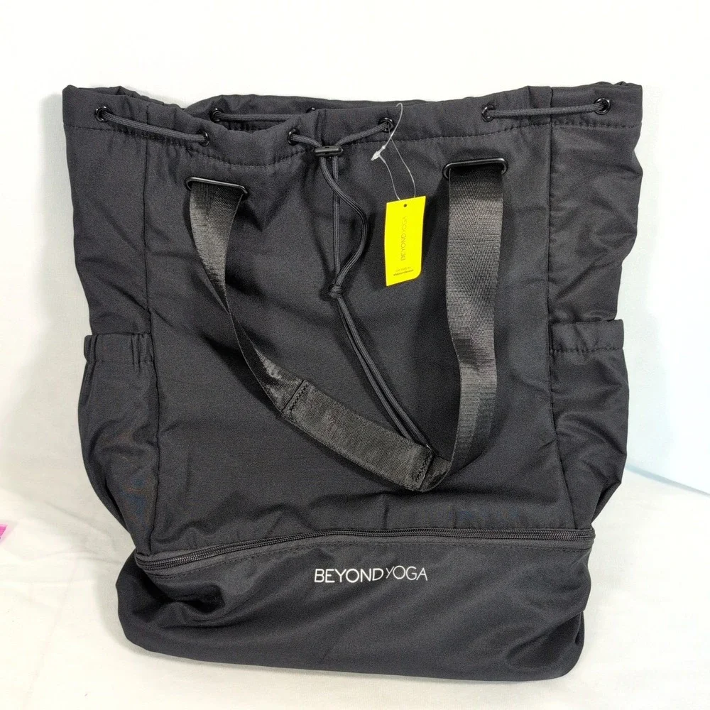 Beyond Yoga Black Convertible Gym Bag Backpack